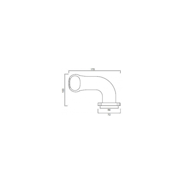 feu d'encombrement SUPERPOINT II version “Earpoint” rouge / blanc / orange droit DC câble 1000mm