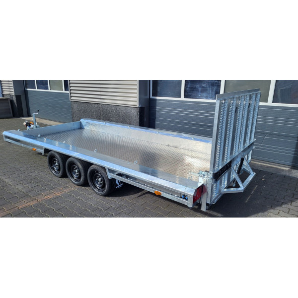 Option planché ALU 3mx1m50 pour remorque porte engin Vlemmix