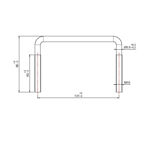 Visse en U M-10 90X131mm