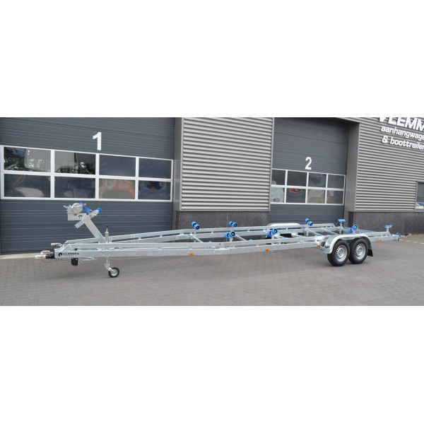 9m20-2m55 - 2x1800 kg - 3500 kg - VLEMMIX - Remorque Porte-Bateau