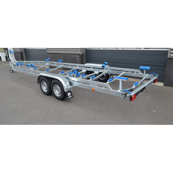 9m20-2m55 - 2x1800 kg - 3500 kg - VLEMMIX - Remorque Porte-Bateau