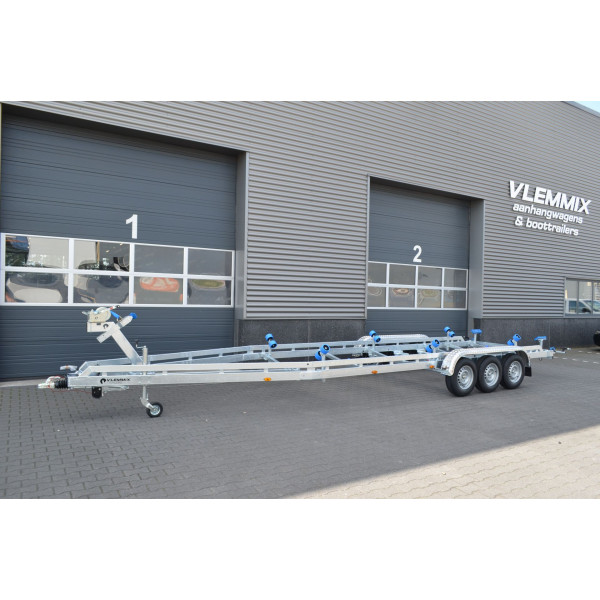 10m-2m55- 3X1350 kg - 3500 kg - VLEMMIX - Remorque Porte-Bateau