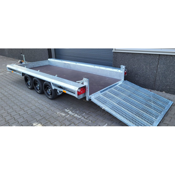 Porte engins 4mx1m50 3T5 3 essieux de1500kg