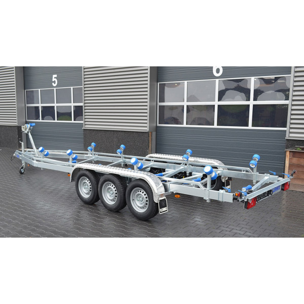 7m80-2m20 3x1500kg - 3x1500 kg - VLEMMIX - Remorque Porte-Bateau