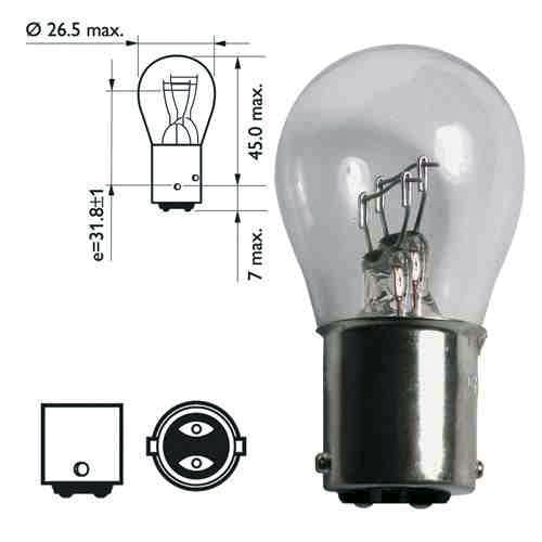 Ampoule BAY 21/5W 12V X1