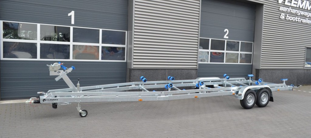 9m20-2m55 - 2x1800 kg - 3500 kg - VLEMMIX - Remorque Porte-Bateau