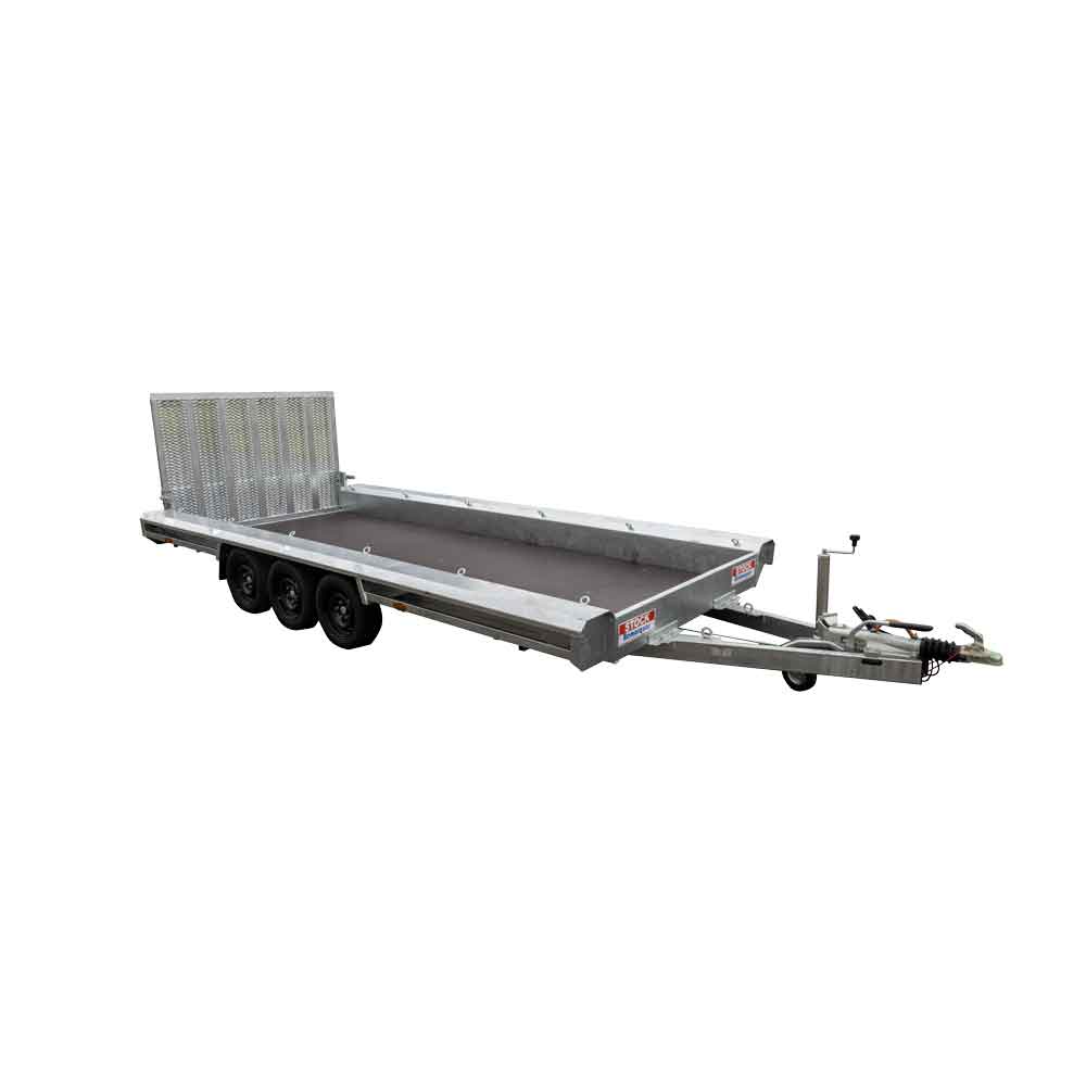 TM 4m80 x 1m80 porte engin 3 x essieux 1350 kg