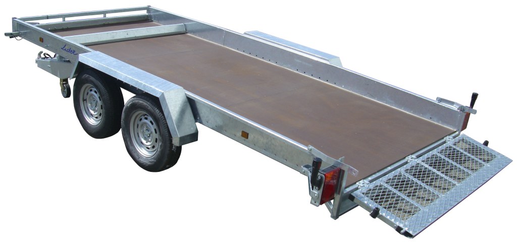 REMORQUE PLATEAU roues extérieures 450x190x18 freinée PTAC : 3500 kg