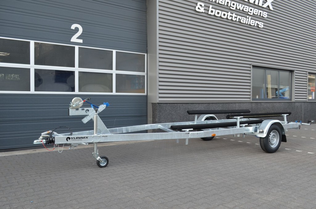 7m-2m20 2x1350kg - 2700 kg - VLEMMIX - Remorque Porte-Bateau version patin