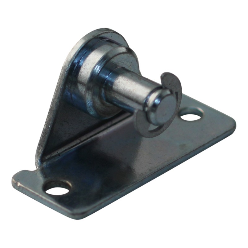 Goupille de support d'angle R4 avec circlip BB20/Z04 zingué Support d'angle hauteur 14 mm, 2 trous Ø3.4mm sur 19mm. Taraud Ø4x4,5mm