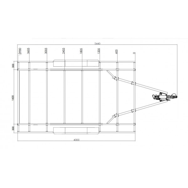 RTD 4m x 2m44 - 2x1350kg