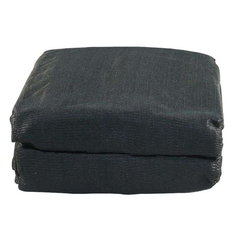 Filet de sécurité de lourde qualité 2500x1600mm PVC, 350 gr/m2 noir foncé RAL 9005