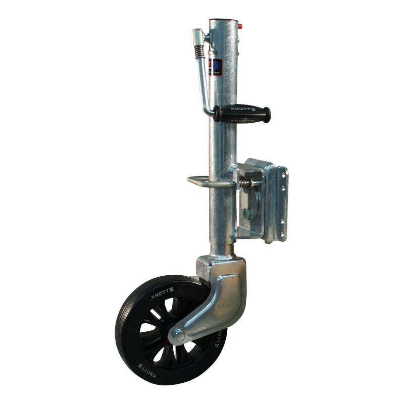 roue jockey basculante Ø51mm 210x50mm jante en acier