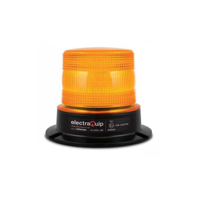 Gyrophare clignotante LED orange 9/30V 20cm câble 12x 3-Watt