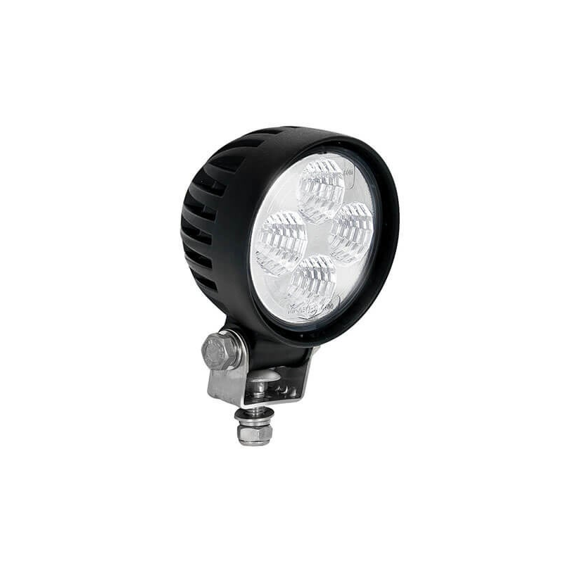 Feu de travail LED | 12 watts | 800 lumens | 12-24V | Floodbeam noir