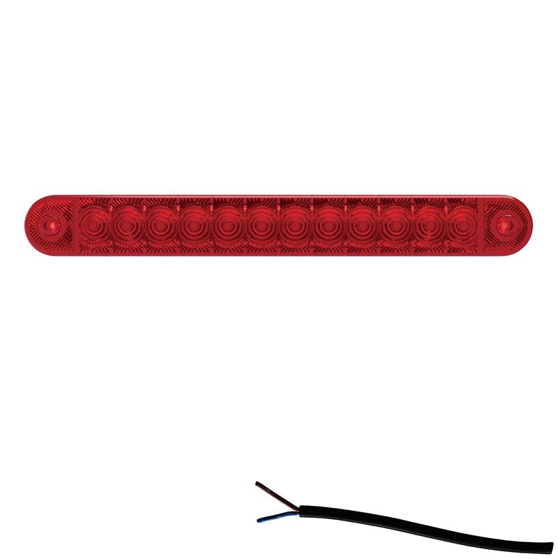 3e feu Stop à visser Câble de 0,5 m, extrémité ouverte 2 x 1mm² 12-24V DC