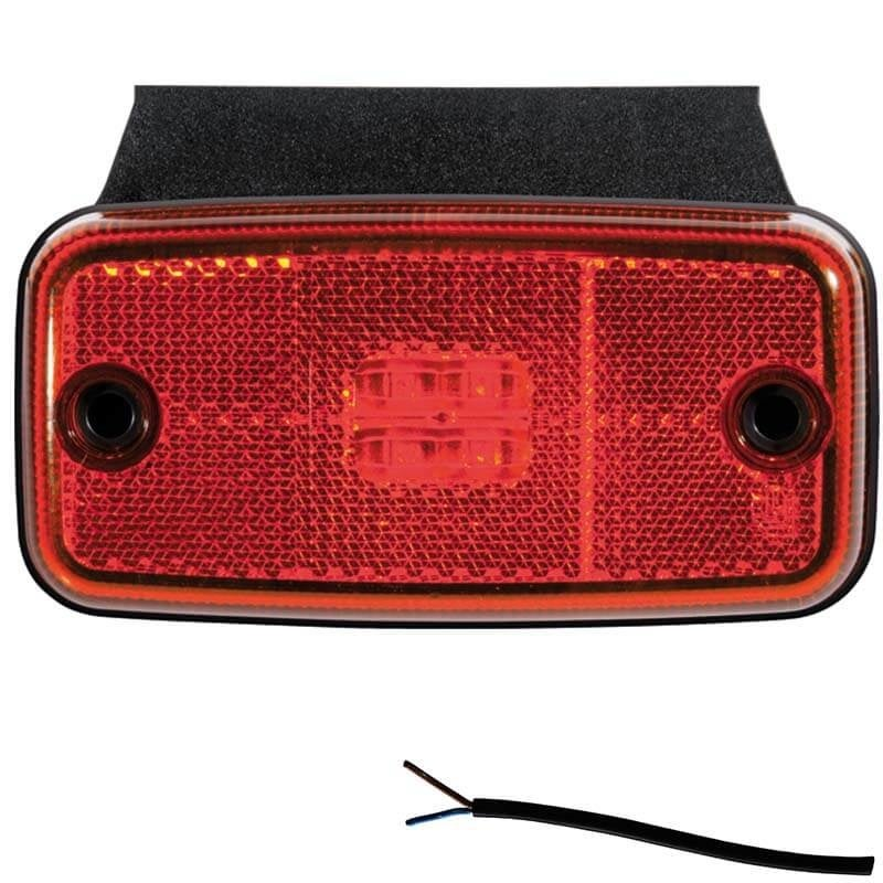 Feu de position LED rouge | 12-36v | câble de 50cm.