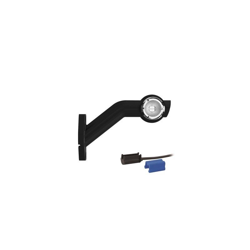 Gauche | feu de gabarit LED avec tige inclinée | 24V | 0,75mm². connecteur