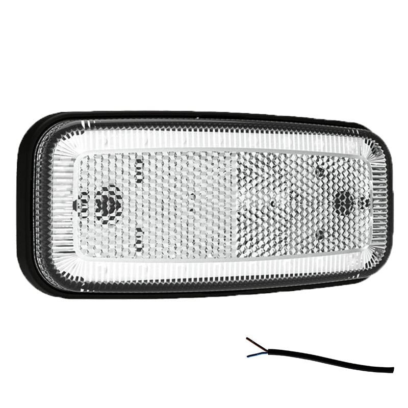 Feu de position LED blanc | 12-24V | 50cm. cable