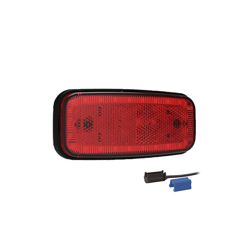 Feu de position LED rouge | 12-24V | 0,75mm². connecteur