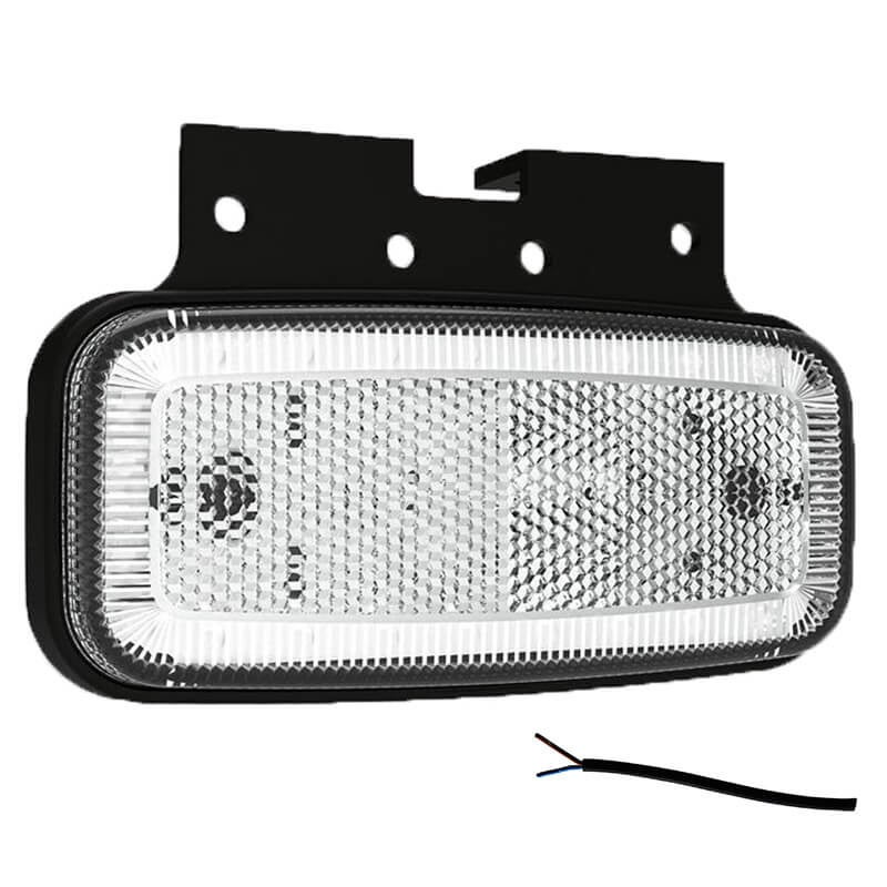 Feu de position LED blanc | 12-24V | 50cm. cable