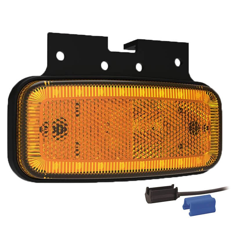 Feu de position LED orange | 12-24V | 0,75mm². connecteur