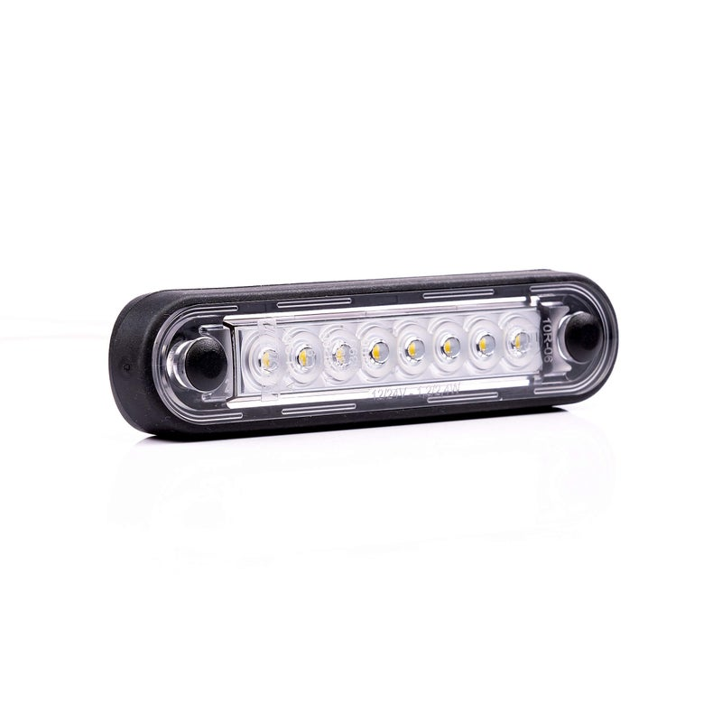 Feu de décoration à LED encastré/lang vert 12-24V | 0,15m. cable
