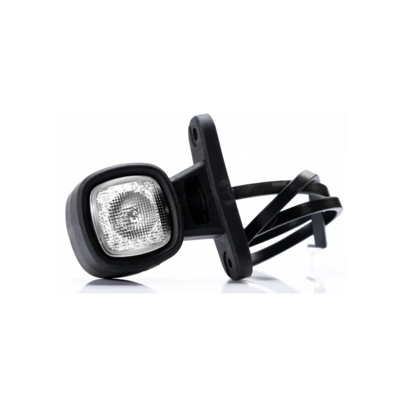 LED feu de position 68 x 70 x 31mm rood/wit universel câble 50cm extrémité ouverte 12/24V