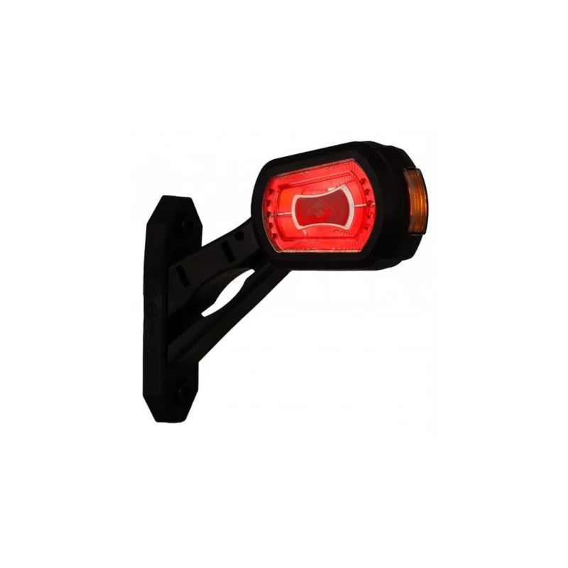 feu d'encombrement rouge/blanc/orange universel droit 50cm câble 12/24vV