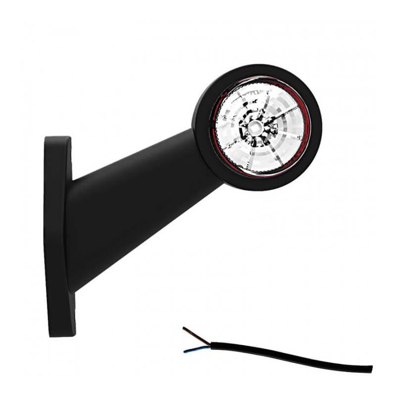 feu d'encombrement rood/wit gauche câble 200 mm 12/24V
