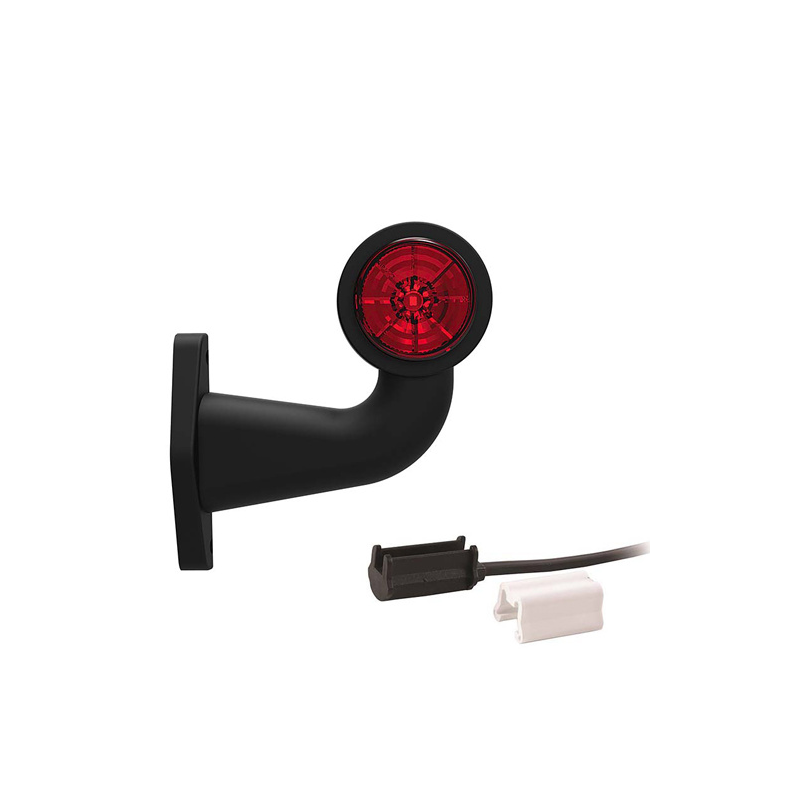 feu d'encombrement rood/wit droit P&R câble 200mm, 1,5mm² 12/24V