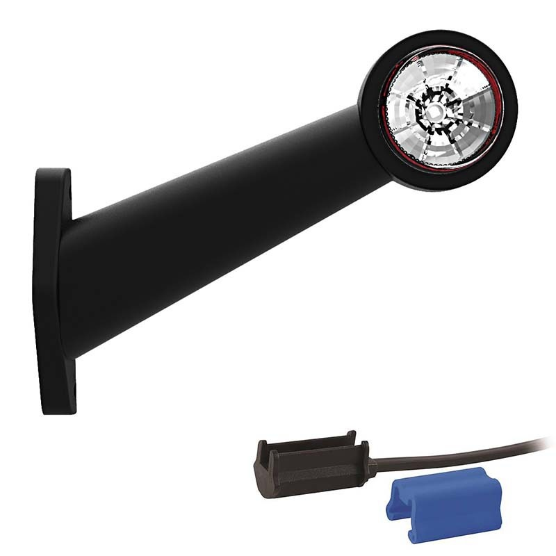 feu d'encombrement rood/wit gauche DC câble 200mm, 0,75mm² 12/24V