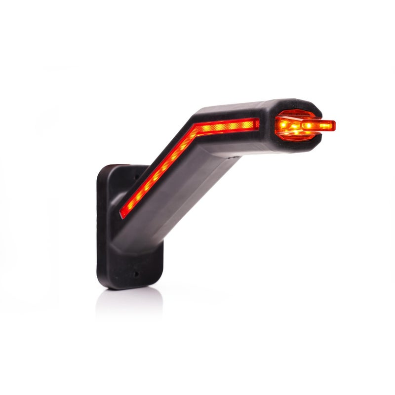 LED Feu de gabarit LED gauche incl. feu clignotant, cabuchon transparent 12-24V