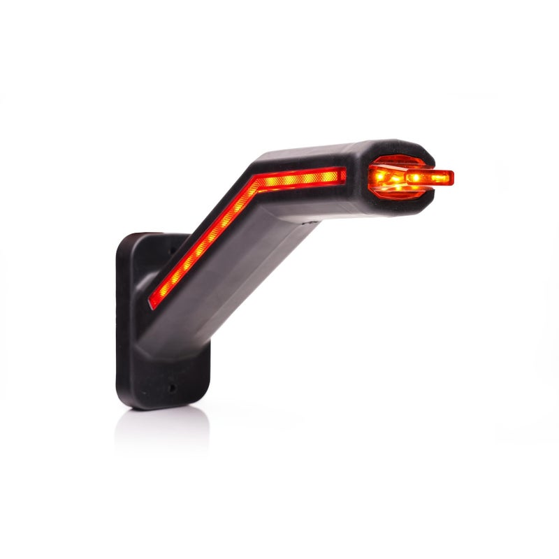 LED Feu de gabarit LED droite excl. feu clignotant, clair cabuchon 12-24V