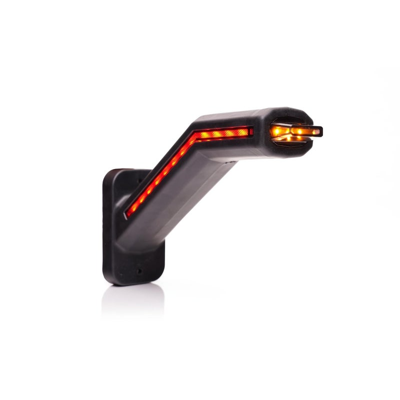 LED Feu de gabarit LED gauche incl. feu clignotant, cabuchon foncé 12-24V