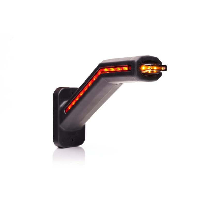 LED Feu de gabarit LED droite excl. feu clignotant, cabuchon foncé 12-24V
