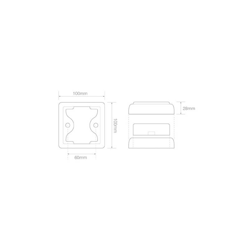 feu arrière LED câble universel 12/24V
