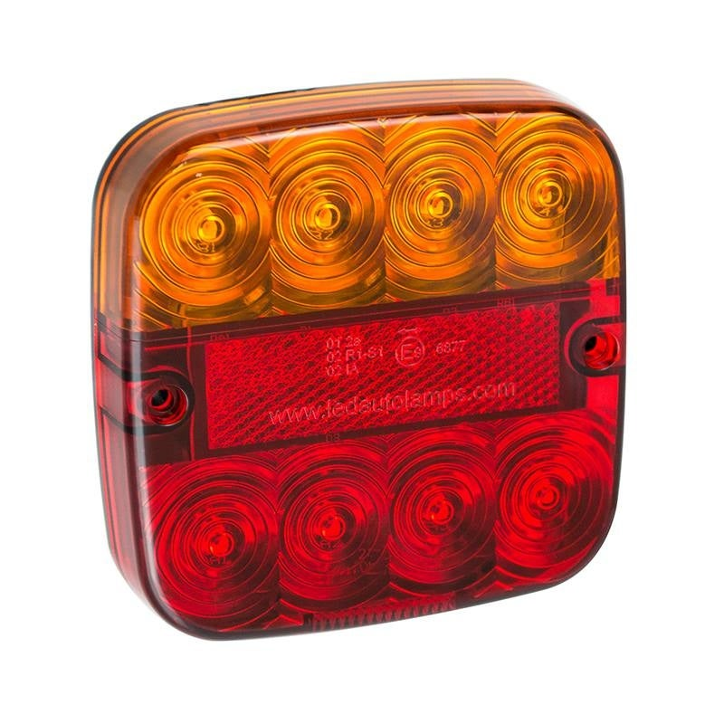 Feu arrière LED compact sans éclursaireur de plaque LED | 12-24V | 50cm cable
