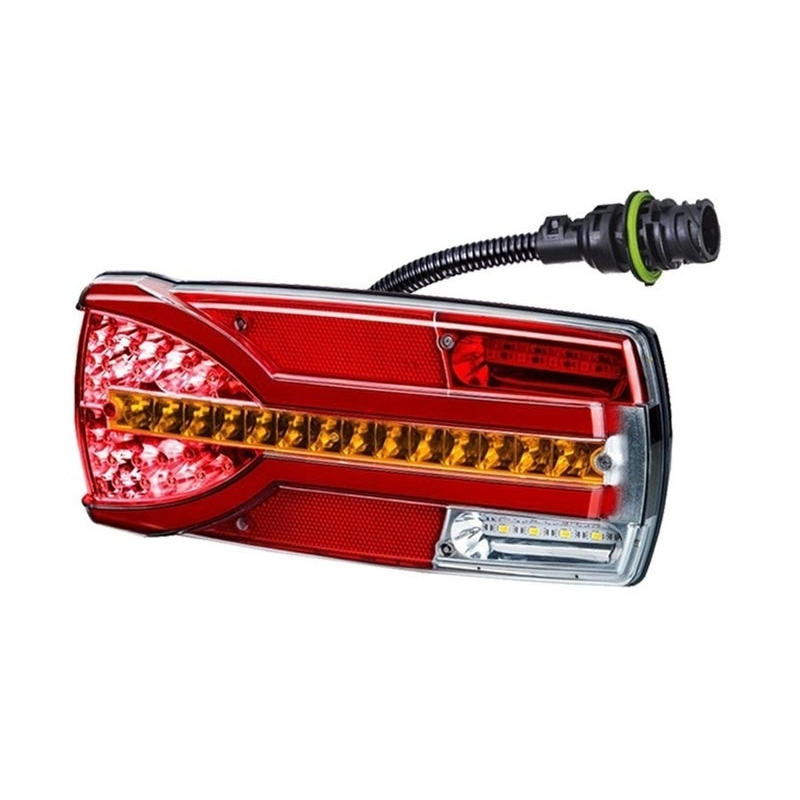 Gauche | Feu arrière LED clignotante dynamique | 12-24V | Connecteur AMP 7-PIN