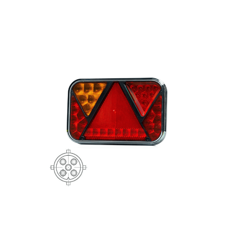feu arrière LED baïonnette à 5 pôles baïonnette à 5 pôles gauche gauche 12 V