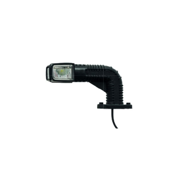 feu d'encombrement Superpoint IV, versie "Earpoint" LED, orange droit DC câble 1000mm