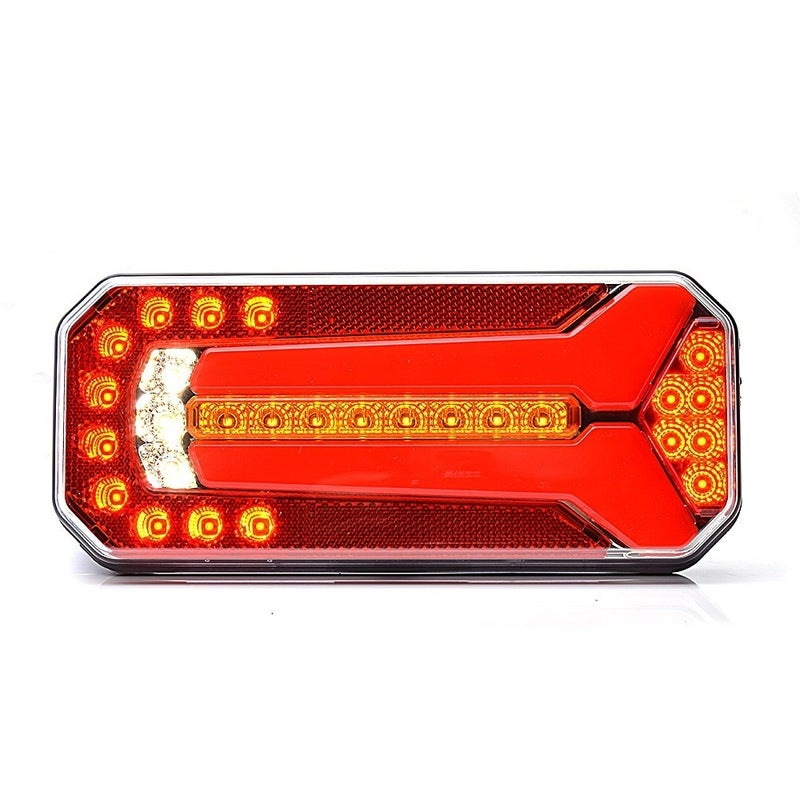 Feu arrière LED universel 24V 200cm cable Montage H+V