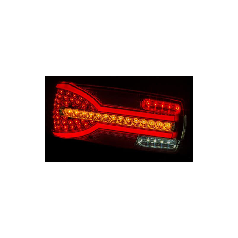 feu arrière LED câble droit droit 12/24V Lavaflow