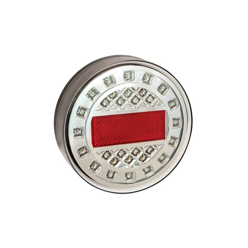 Feu de brouillard LED en chrome | 12-24V | 40cm cable