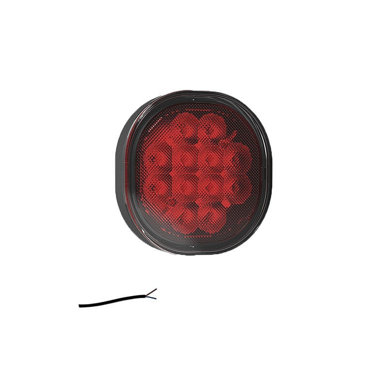 Lampe de brouillard LED | 12-24V | 50cm. de cable (montage plat)