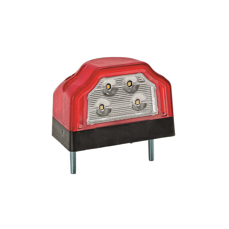 éclairage de plaque LED 12/24V Connecteur coulissant rood/wit