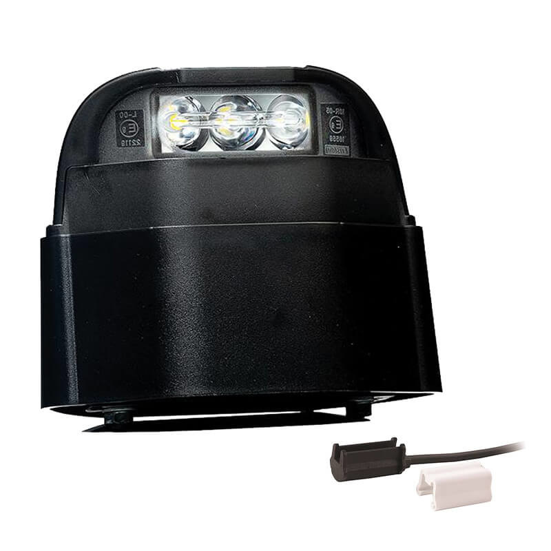 éclairage de plaque LED 12/24vV P&R câble 500mm, 2x 1,5mm²