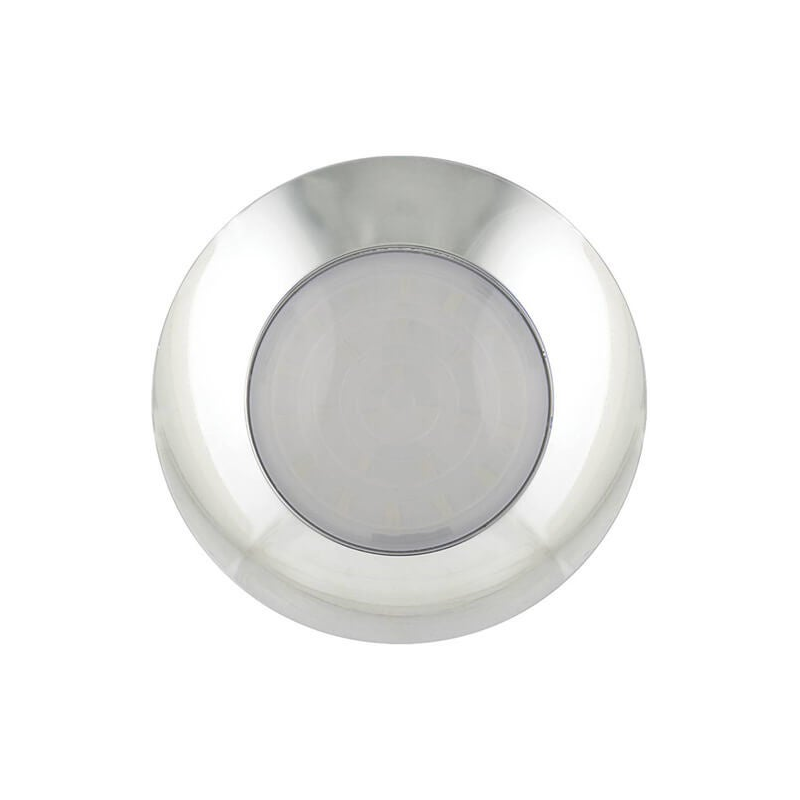 Eclairage intérieur LED | chrome | verre de lait | 12V | lumière blanche froide