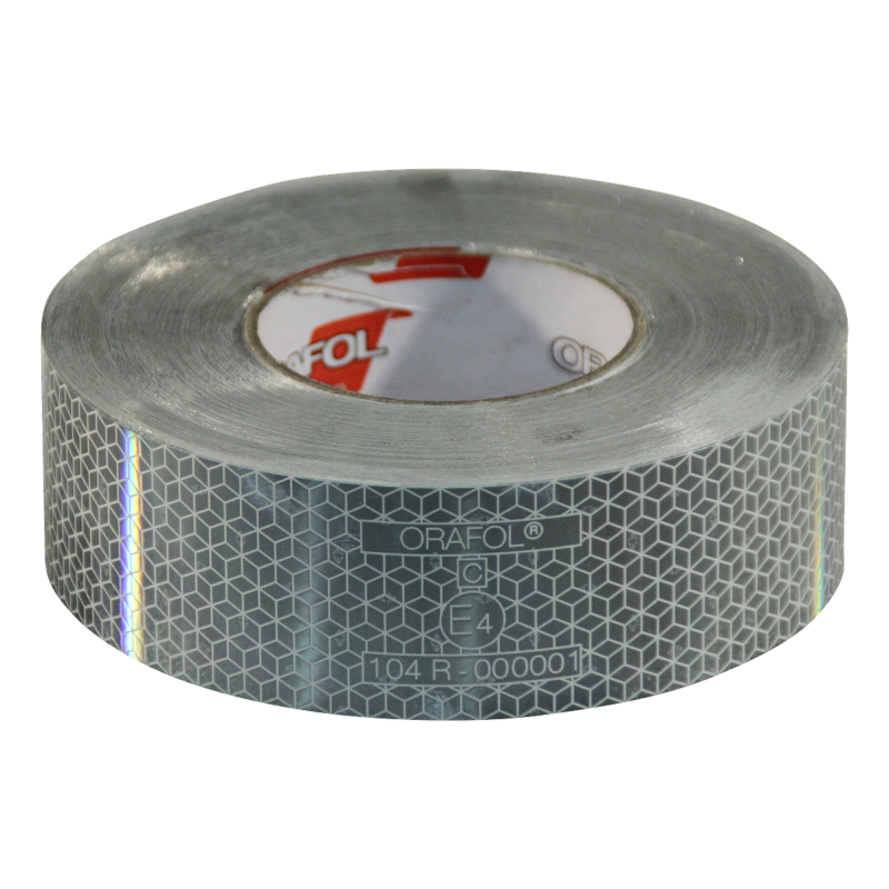 autocollant de balisage semi-remorque >3500kg 50mm x 50mtr blanc