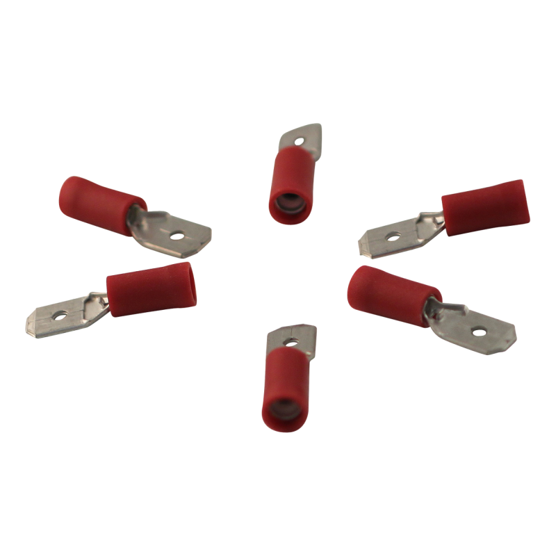 fixation pour prise plate pour le fil 0,5 – 1,5mm2 6,3x0,8,mm Rouge